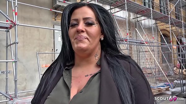 GERMAN BBW Teen Ashley bei Strassen Casting gefickt