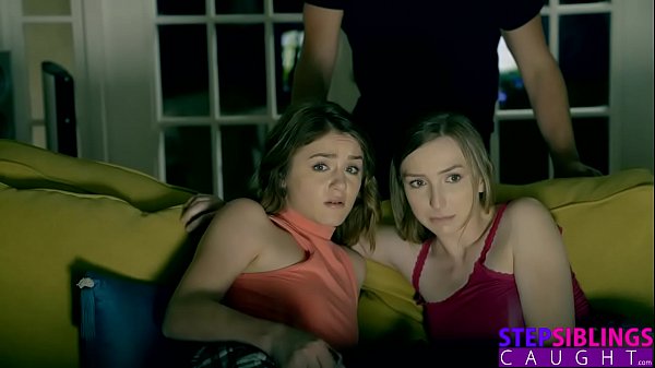 Halloween Fucking Threesome With Lil Sis And Hot Bestie